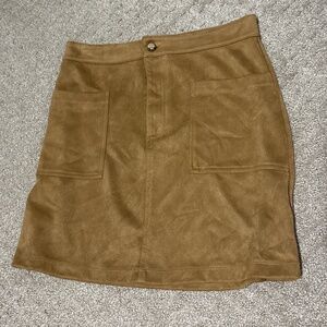 Suede Mini Skirt